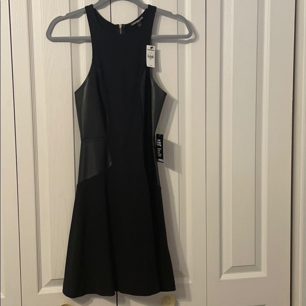 Black fit and flare Minidress